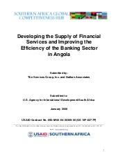 2008  	Developing Financial Service...